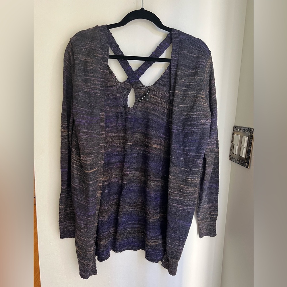 Theyskens theory woven multicolored cardigan M